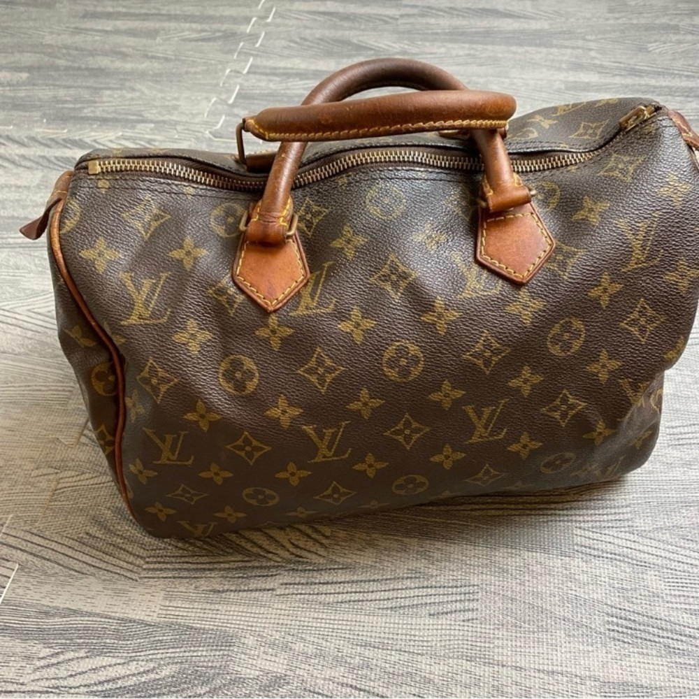 LOUIS VUITTON Monogram Speedy 30 Vintage Coated Canvas